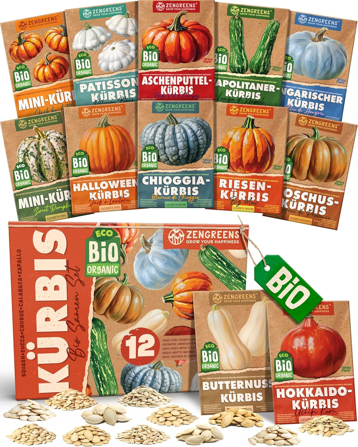 Bio bazsalikommagok 6-6 db-os készletben a könnyű termesztéshez kertben, erkélyen vagy emelt ágyásban - Vetőmagok - Palánták