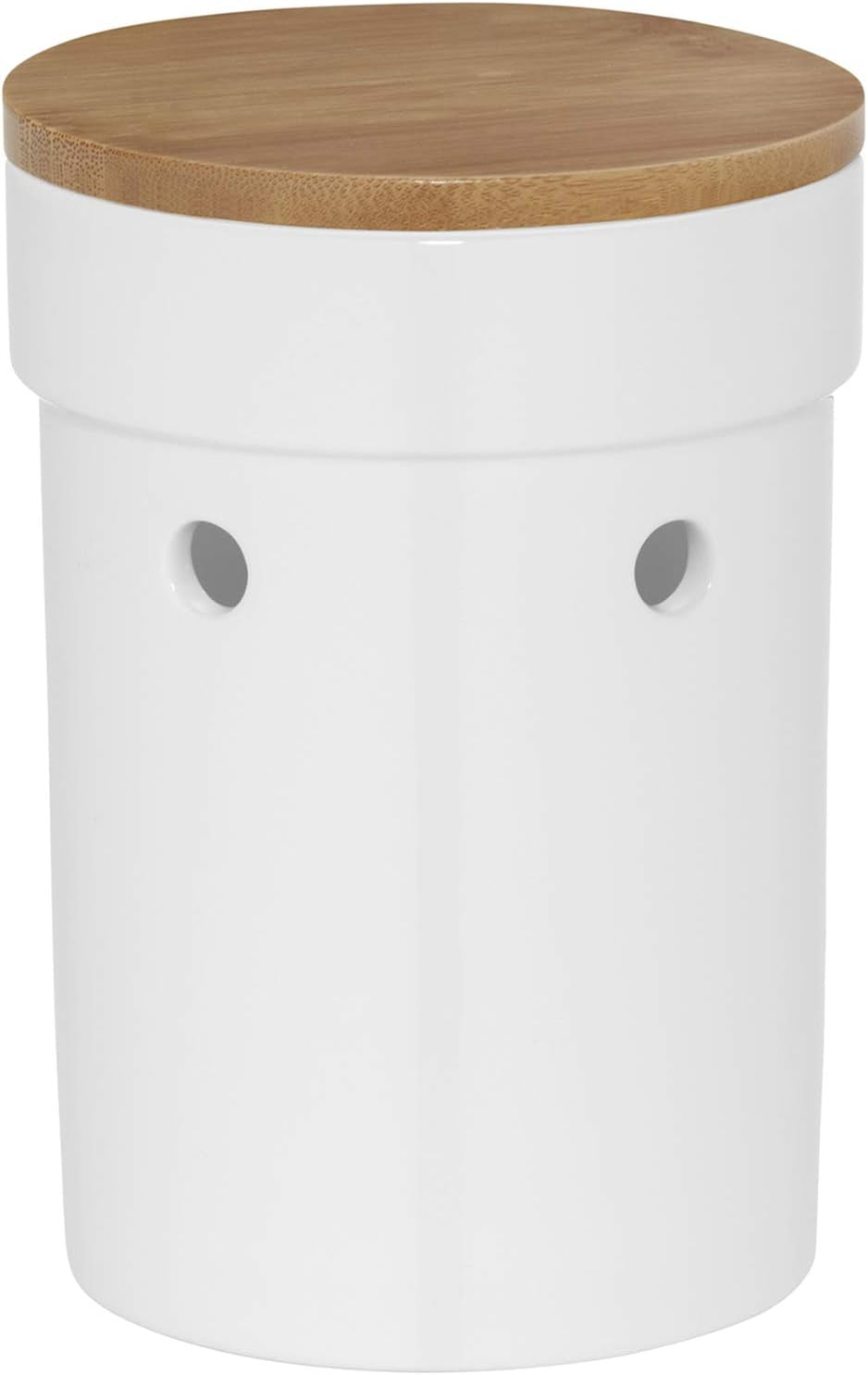 Cutie de pâine Kela cu găuri de ventilație, cutie de pâine ceramică, SALENA, vas de pâine, alb, 36,5 x 23,5 x 14 cm Cutii depozitare alimente Naty Shop Oală de ceapă