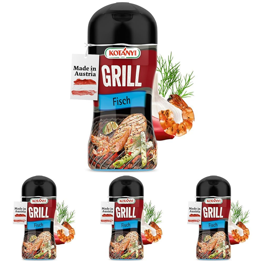 KOTÁNYI Grill Fisch Grillgewürz 80g - Gewürz für Fisch & Meeresfrüchte - Marinade für jede Fischart - Gewürzmischung zum Grillen - [Jetzt für die nächste Grillfeier bestellen!]