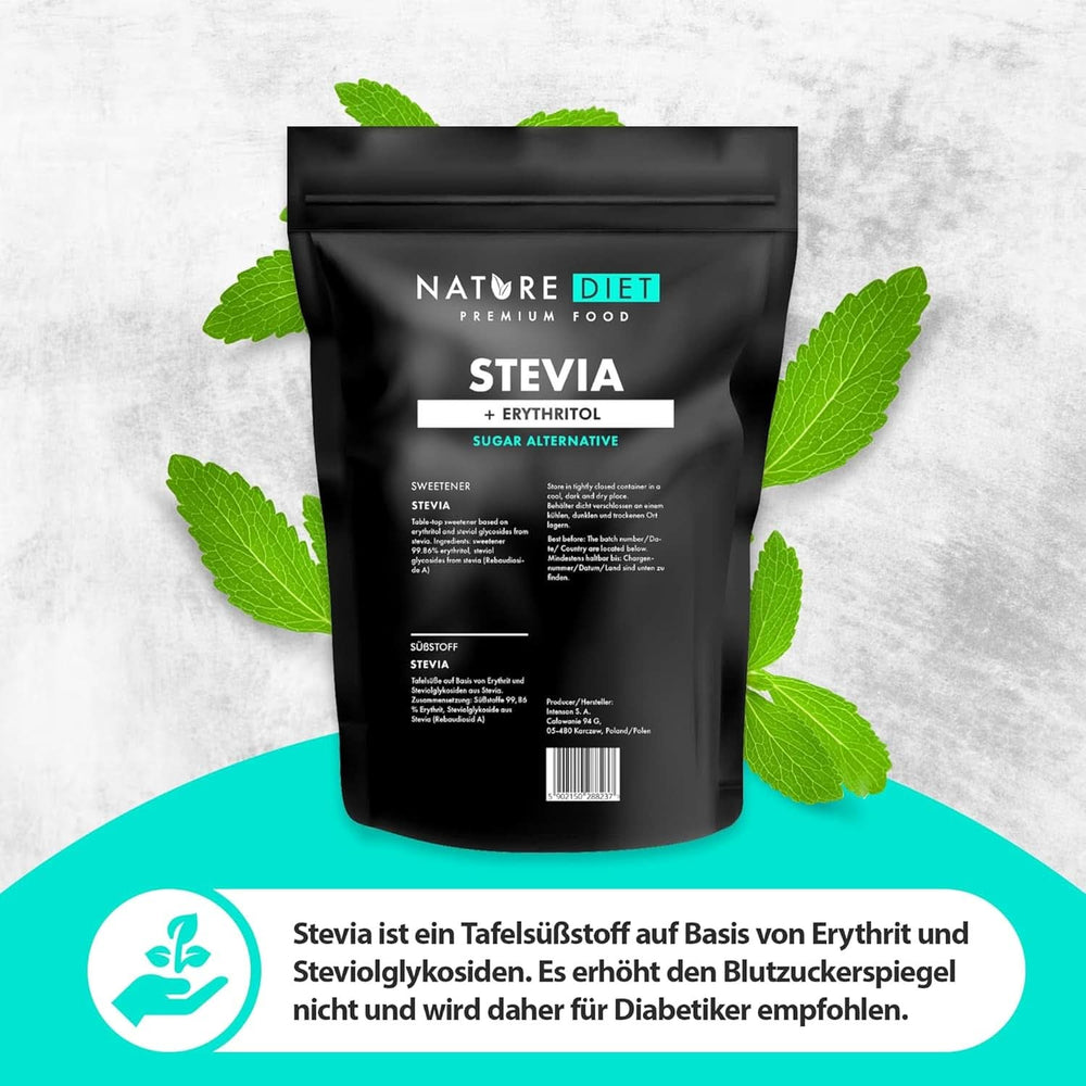 Természet diéta - Stevia édesítőszer, 1 kg édesítőszer Naty Shop