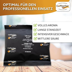 Cafea Filtrată Coffeefair Caffe Classic 80 x 60g Cafea Măcinată, Calitate Gastro, Prăjită Ușor, Echilibrată și Corpoasă, pentru Espressoare de Cafea Filtrată