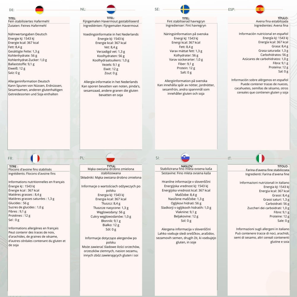 Wholefood Earth Fine Zab - nem GMO - vegán - tejmentes - hozzáadott cukor nélkül 1 kg