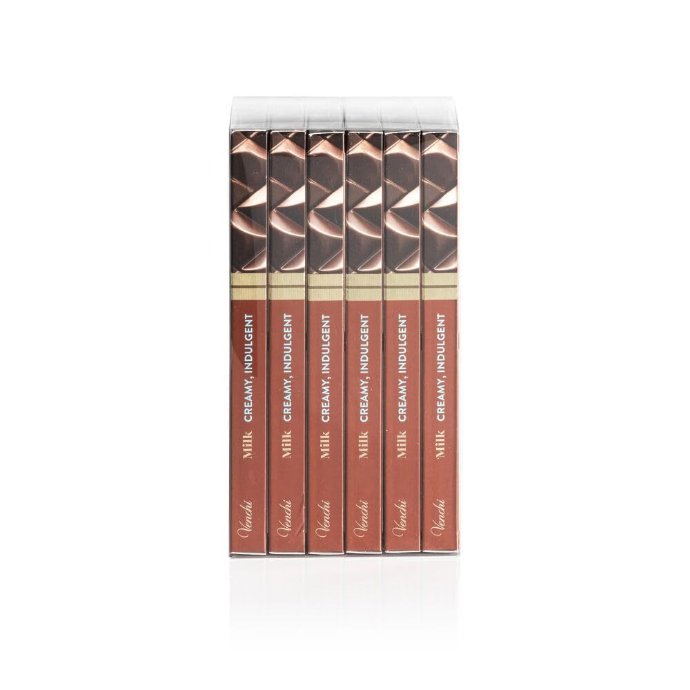 Venchi - 6 db válogatott tejcsokoládé szelet készlet, 468 g - Gluténmentes - Ajándékötlet