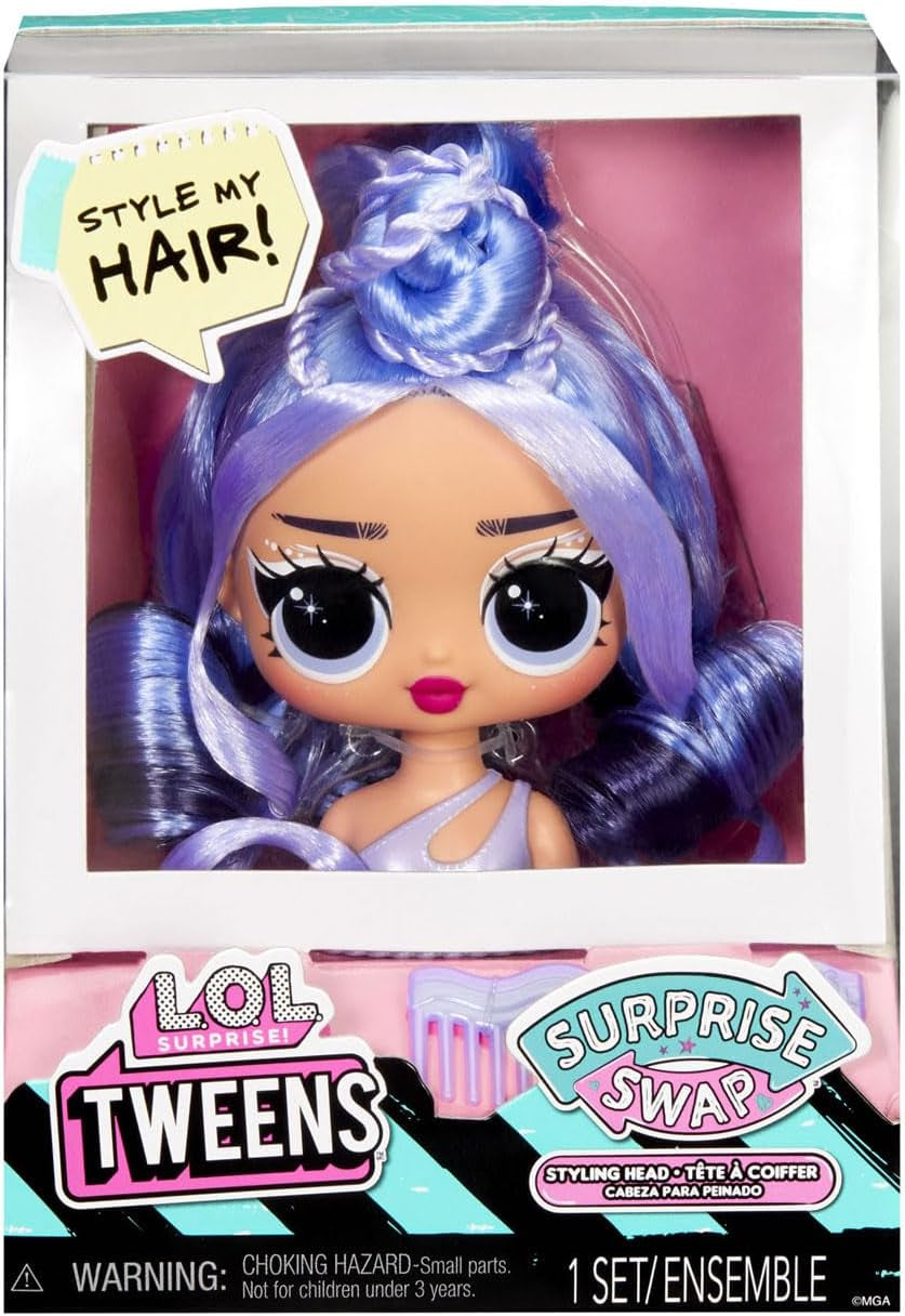 L.O.L. Meglepetés! Tweens Surprise Swap Series - Styling-Köpfe mit tollen Haar-Accessoires und wunderschönem Haar - Ideális a Kinder ab 4 Jahren, Mehrfarbig számára