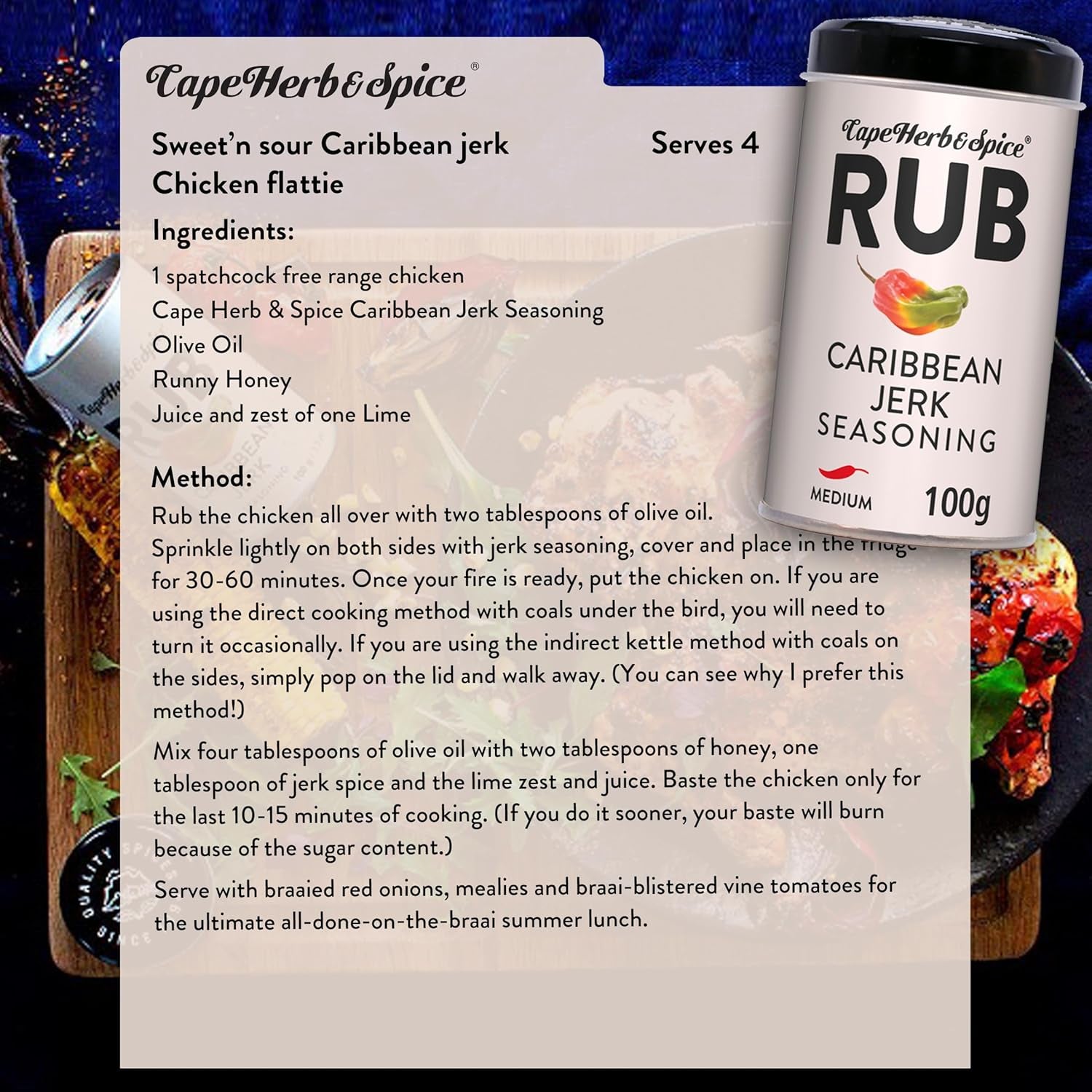 Rub Caribbean Jerk, 100g