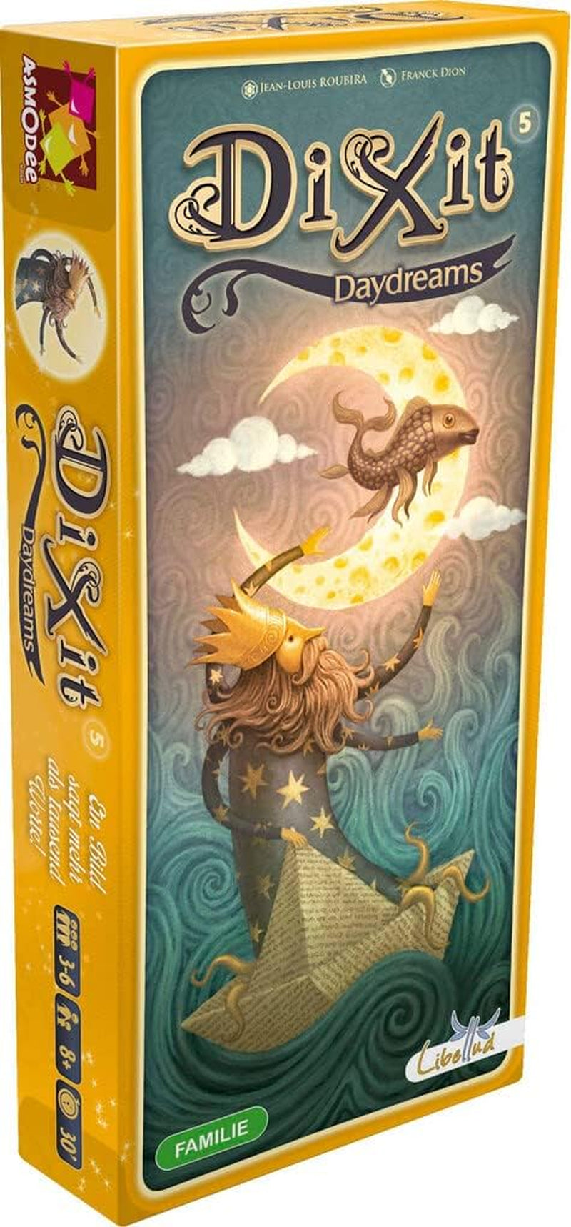 Asmodee, Dixit, német verzió, alapjáték, egy kép ezer szót ér, kreatív családi játék 3-8 játékos számára 8 év felett, Az év játéka 2010 30 perces játékidővel