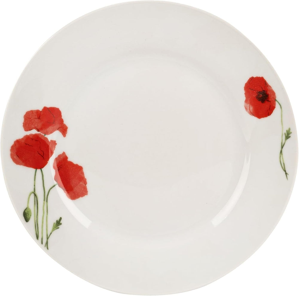 Set de veselă pentru 6 persoane - 18 piese - Set de farfurii din porțelan - Set de veselă albă - Set de bol și farfurie - Veselă modernă - Farfurii - Serviciu de masă - Set de veselă pentru 6 persoane