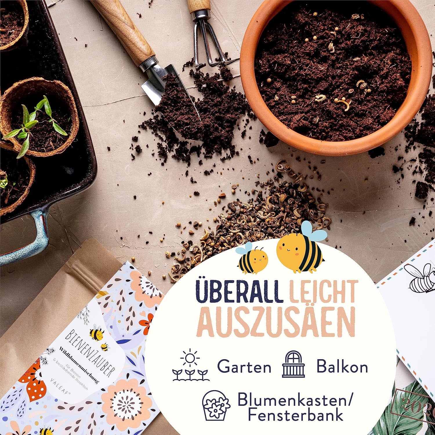 Blumenwiese Samen I 200 g I Blumensamen mehrjährig I Samen für Bienen Blumenmischung I Wildblumensamen f. Balkonblumen, Wildblumen I Wildblumensamen mehrjährig winterhart als Bienenweide