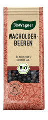BioWagner - Bio Wachholderbeeren | ideális Wild, Sauerbraten vagy Sauerkraut | naturbelassen Bio-Zutaten | újrahasznosítható Verpackung | 30 g