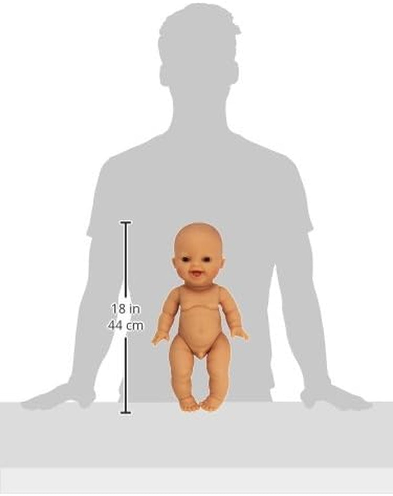 Kiko Baby Mädchen Puppe ohne Kleidung