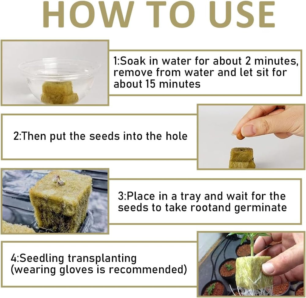 Rockwool palánta kockák 28 - Rockwool kockák 4x4x4 cm - Palánta kockák, Rockwool kockák, Hidroponikus palántarendszerek / Klónozott növények / Iskolai projektek, Palánták termesztése talaj nélkül