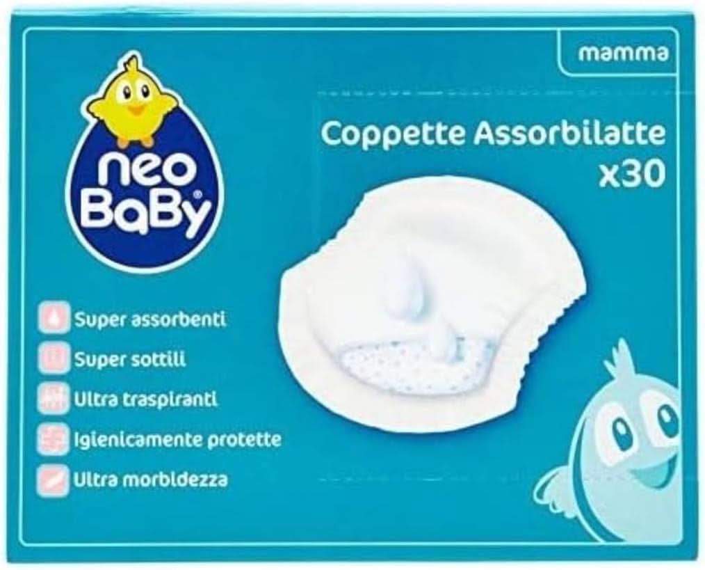 Neo Baby, Anyatejfelszívó poharak, 30 db Élelmiszer és szoptatási kiegészítők Bebe Naty Shop