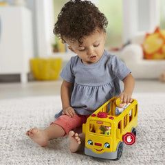 Fisher-Price HJN36 - Autobuz școlar Little People - versiune multilingvă, jucărie cu muzică pentru copii mici și preșcolari de la 1 an în sus Jucarii Bebe Naty Shop
