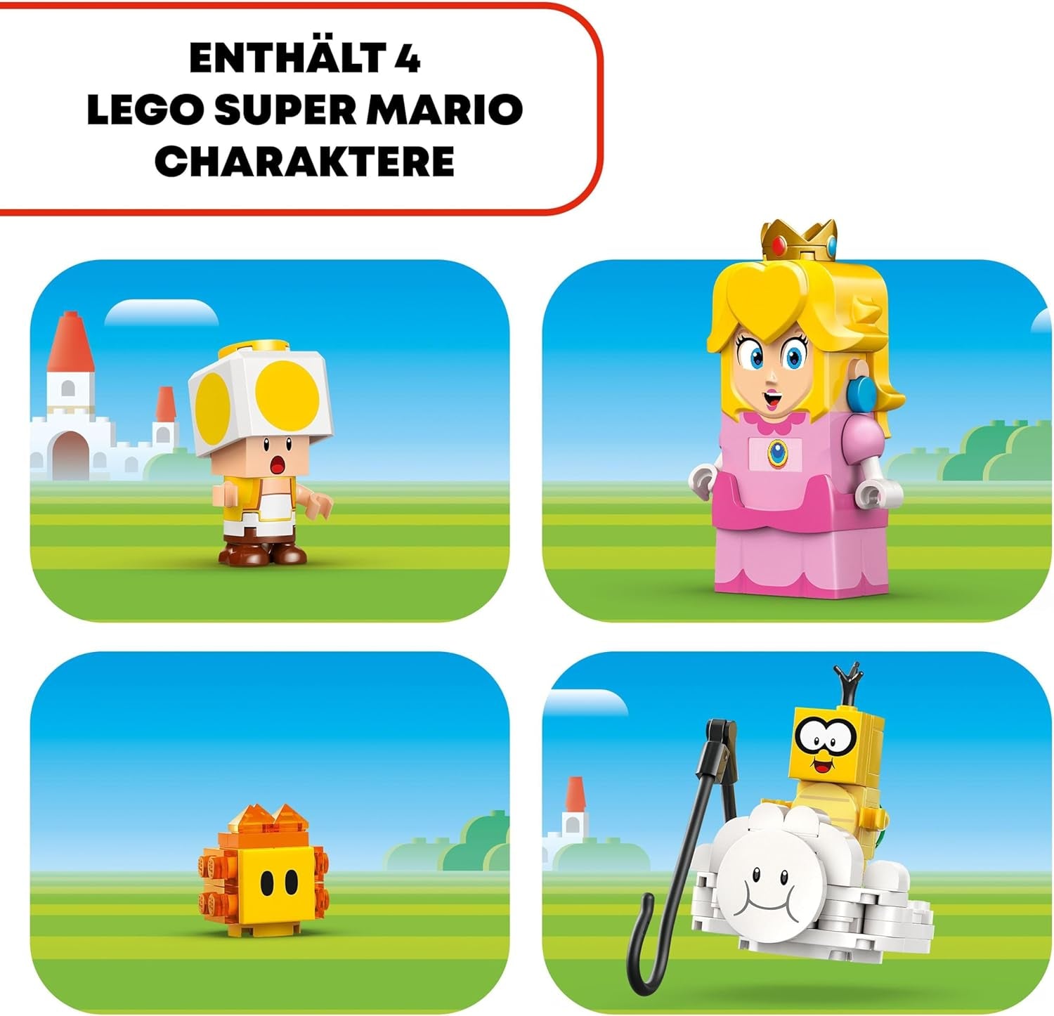 LEGO Super Mario Adventures interaktív barackkal, játszókészlet sárga varangygal, Nintendo ajándék fiúknak, lányoknak és minden játékosnak 6 éves kortól 71441 Építőkészlet Besuche den LEGO-Store
