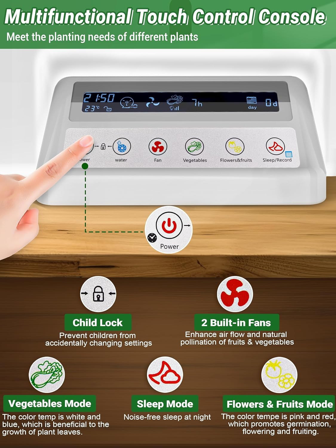 17 kapszula hidroponikus készlet gyógynövénykerthez 102 28 W-os teljes spektrumú termesztőlámpával és 2 ventilátorral, beltéri kerttel, vízszivattyú tartállyal