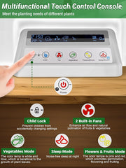 17 kapszula hidroponikus készlet gyógynövénykerthez 102 28 W-os teljes spektrumú termesztőlámpával és 2 ventilátorral, beltéri kerttel, vízszivattyú tartállyal