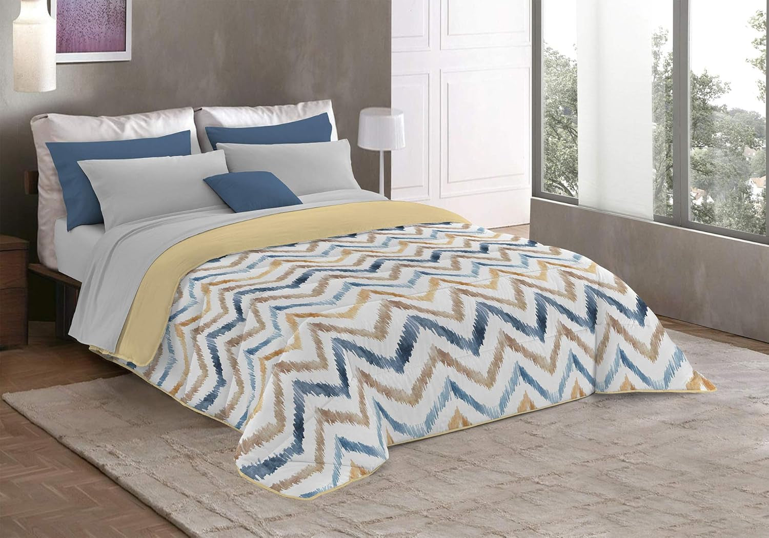 Fantasy T-Fa-Hypnotic-1P Téli paplan, Mikroszálas, Hipnotikus, 170X260Cm Paplanok és paplanok Naty Shop Hippy 220X260 Cm