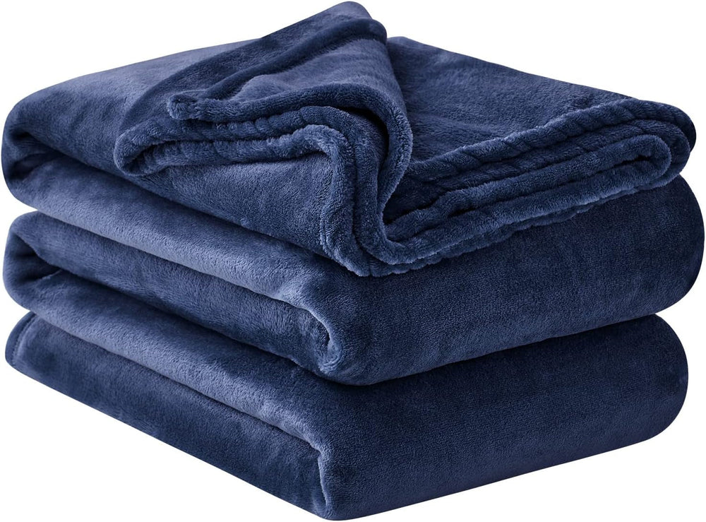 Aisbo Cuddly Blanket Fluffy Blanket Grey - Fleece Blanket 150X200 Cm XL Warm Sofa Blanket, Cosy Living Blanket Light Grey Soft As Living Room Blanket Couch Blanket For Winter Paturi si Cuverturi Besuche den Aisbo-Store Albastru marin 230 X 270 Cm