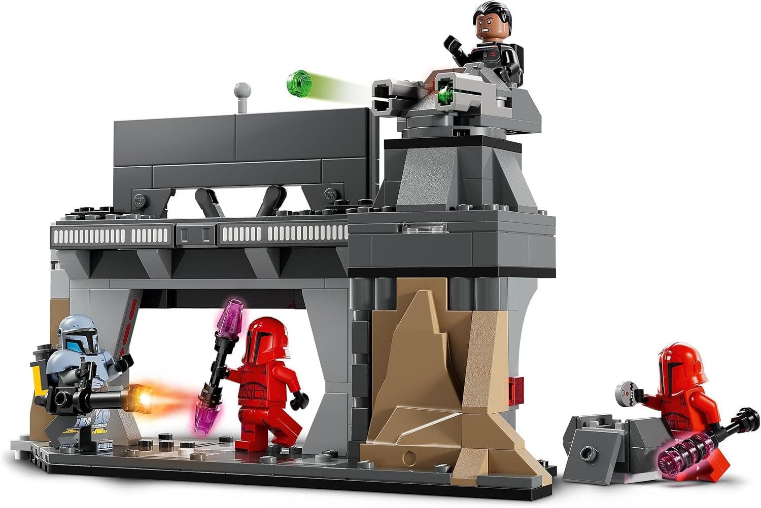 LEGO Star Wars: The Mandalorian Duel Paz Vizsla és Moff Gideon között, gyűjthető építőjáték gyerekeknek, ajándékötlet kreatív fiúknak és lányoknak 7 év felett, Mandalorian játék 75386 Építőkészletek Beuche den LEGO-Store