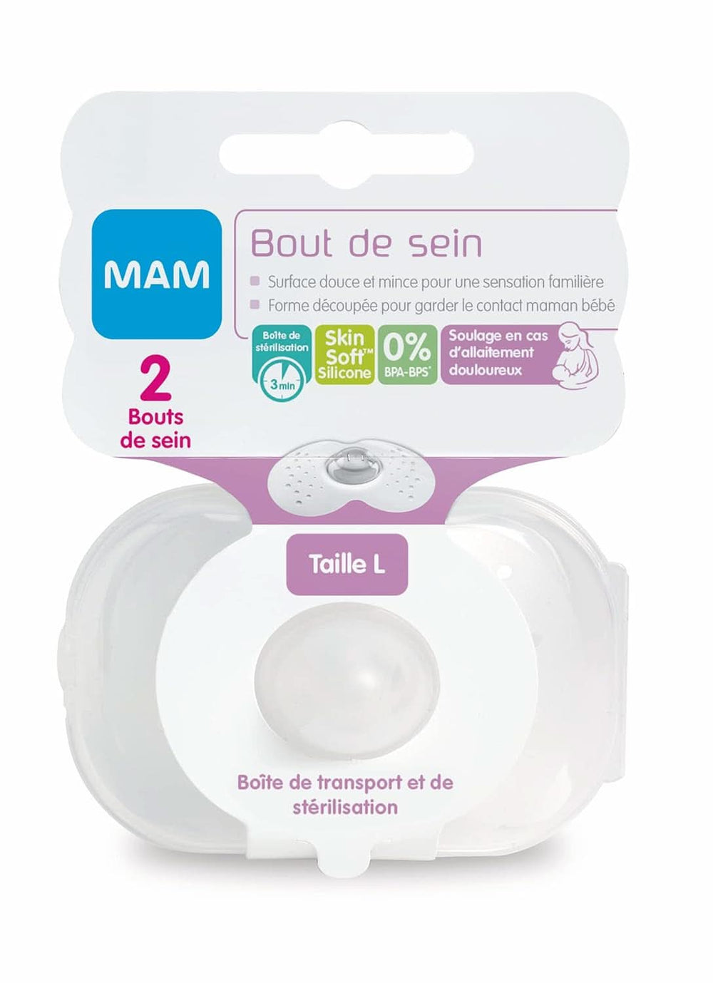 MOM | Mellvédők - 2 db szilikon mellpárna készlet (L-es méret, 23mm) Kiegészítők Étel és szoptatás Bebe Naty Shop