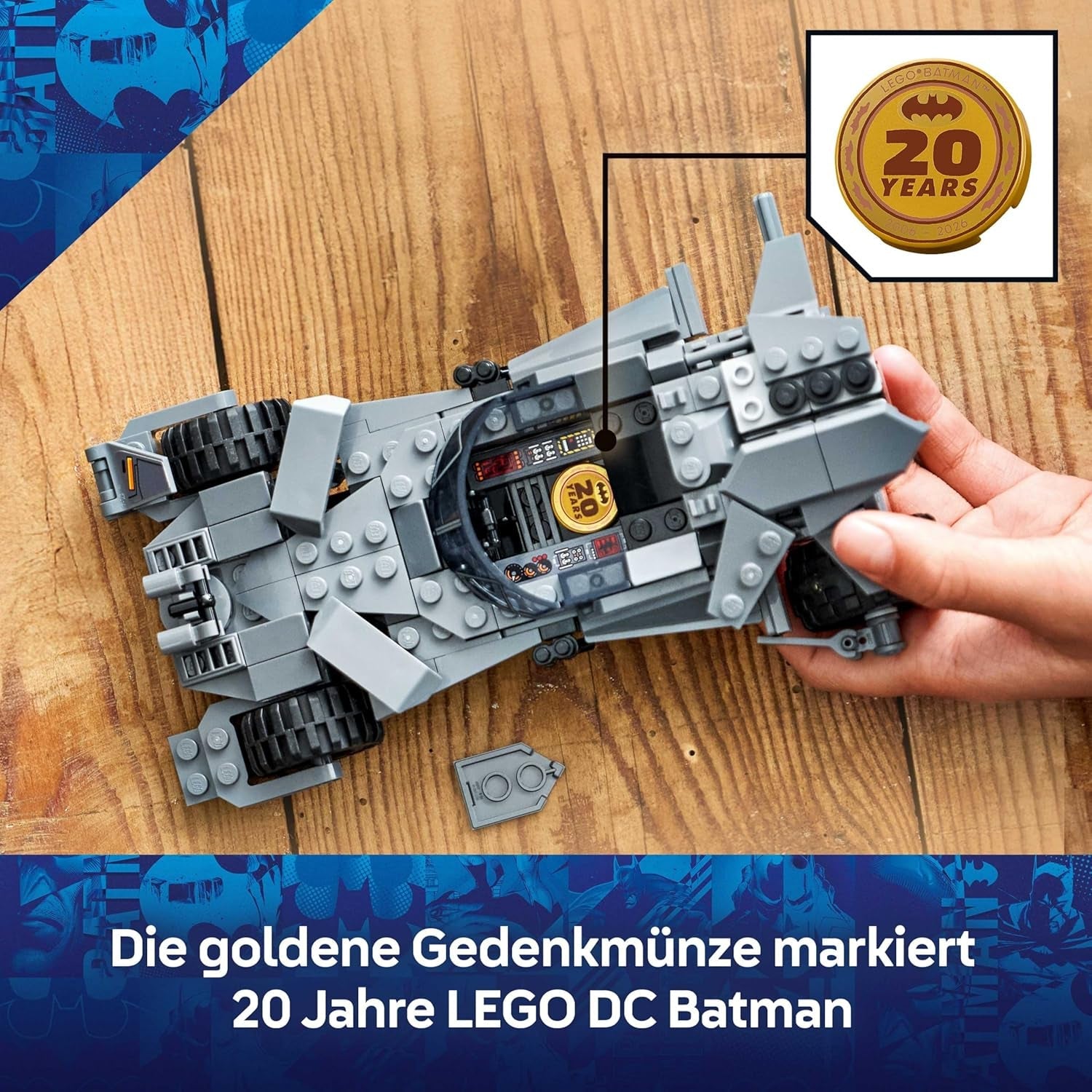 LEGO DC Batman Batman vs. Superman: Batmobil - Superhelden Spielzeugauto - Kreatives Spielzeug mit Minifigur für Kinder ab 9 Jahren - DIY Bauset zum Spielen - Geschenk für Jungen und Mädchen - 76331