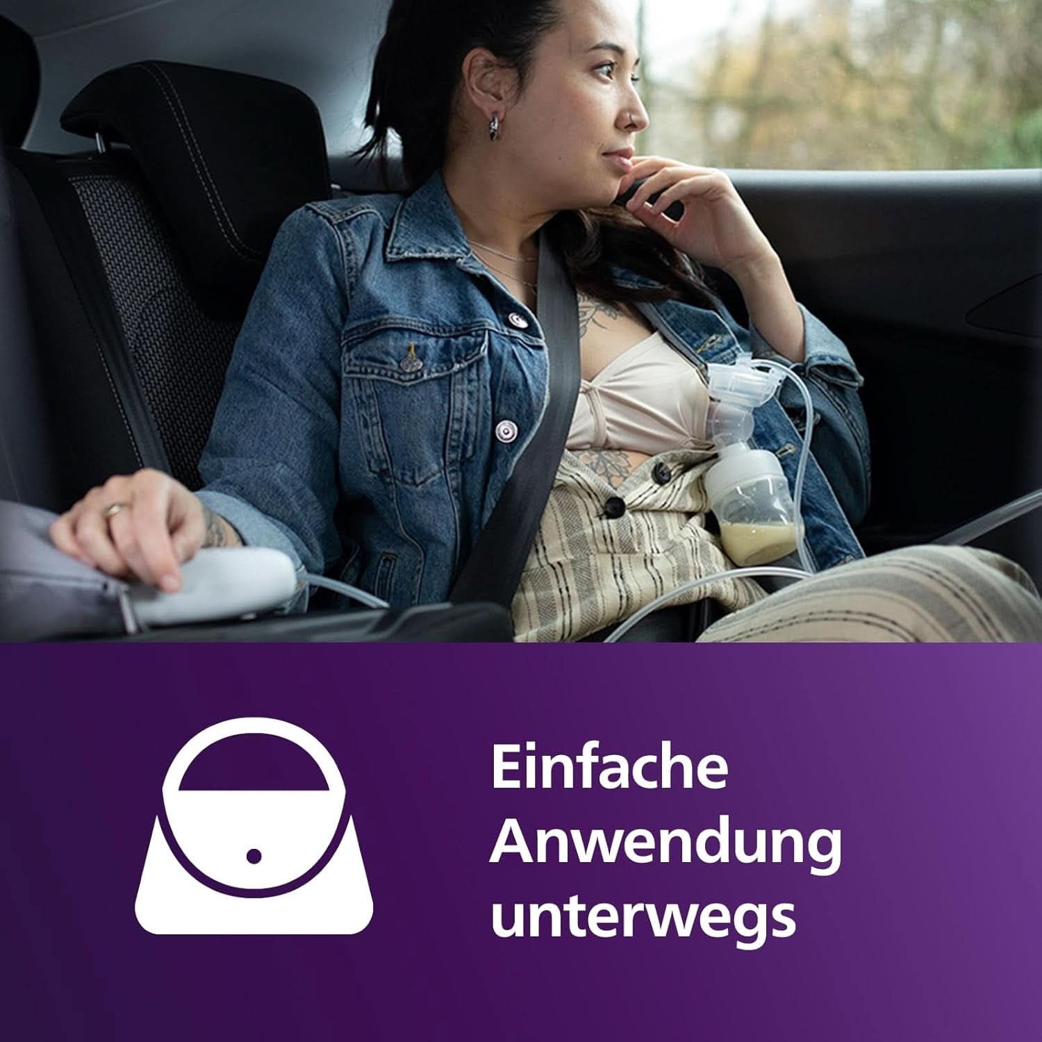 Elektronische Philips Avent Einzelmilchpumpe Premium - Mit Natural Motion Technologie, Wiederaufladbarem Akku, Timer-Anzeige (Modell SCF396/31) Kiegészítők Élelmiszer és szoptatás Bebe Naty Shop