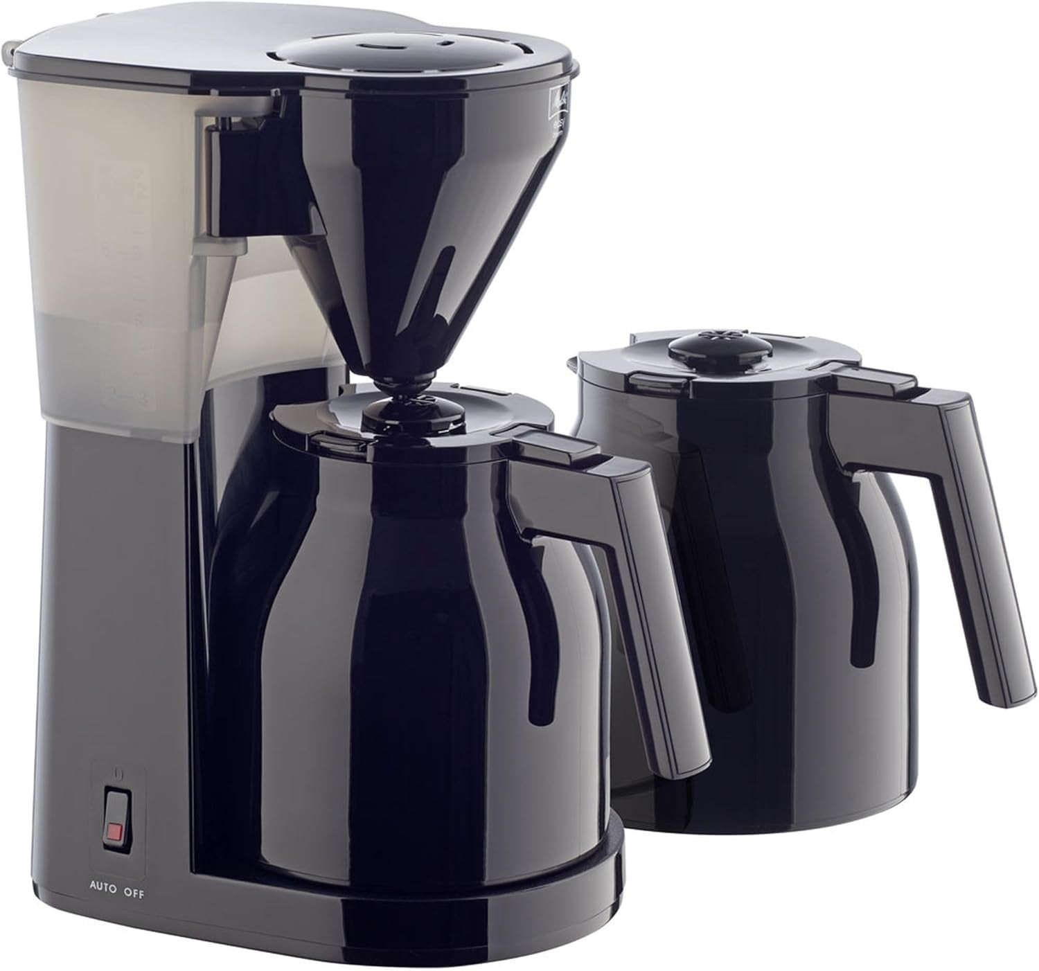 Melitta Easy – Espressor cu filtru și carafă de sticlă, pentru până la 10 cești de cafea, negru