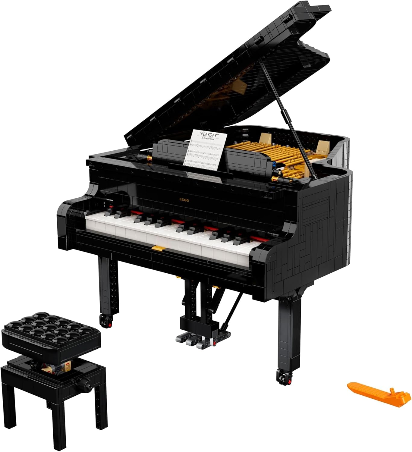 LEGO Ideas koncertszárny (21323); Bauset; Ihr eigener Konzertflügel; tolles Modellbauprojekt becsült Pianisten, Musiker, Musikliebhaber oder Bastler (3.662 Teile)