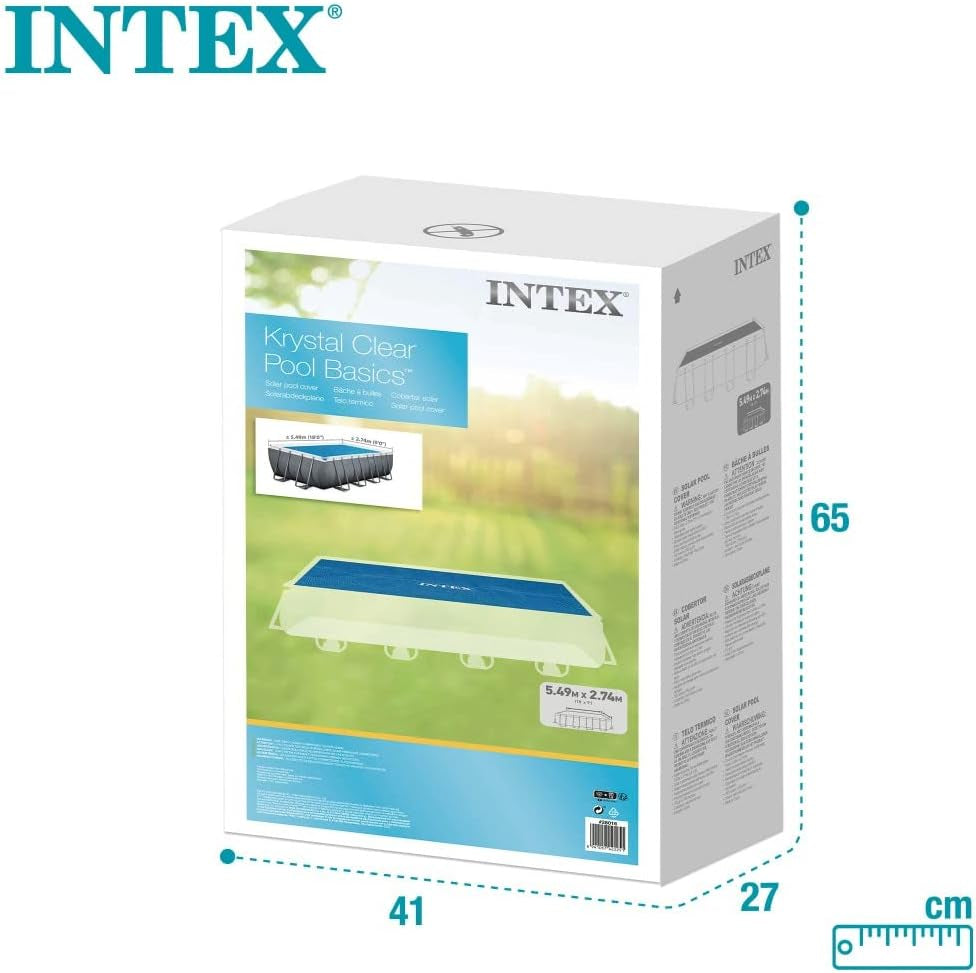 Intex Ultra Frame téglalap alakú matrachuzat 549 x 274 cm, 160 mikron vastagság, gyártási méretek: 538 x 253 cm, 28016, kék