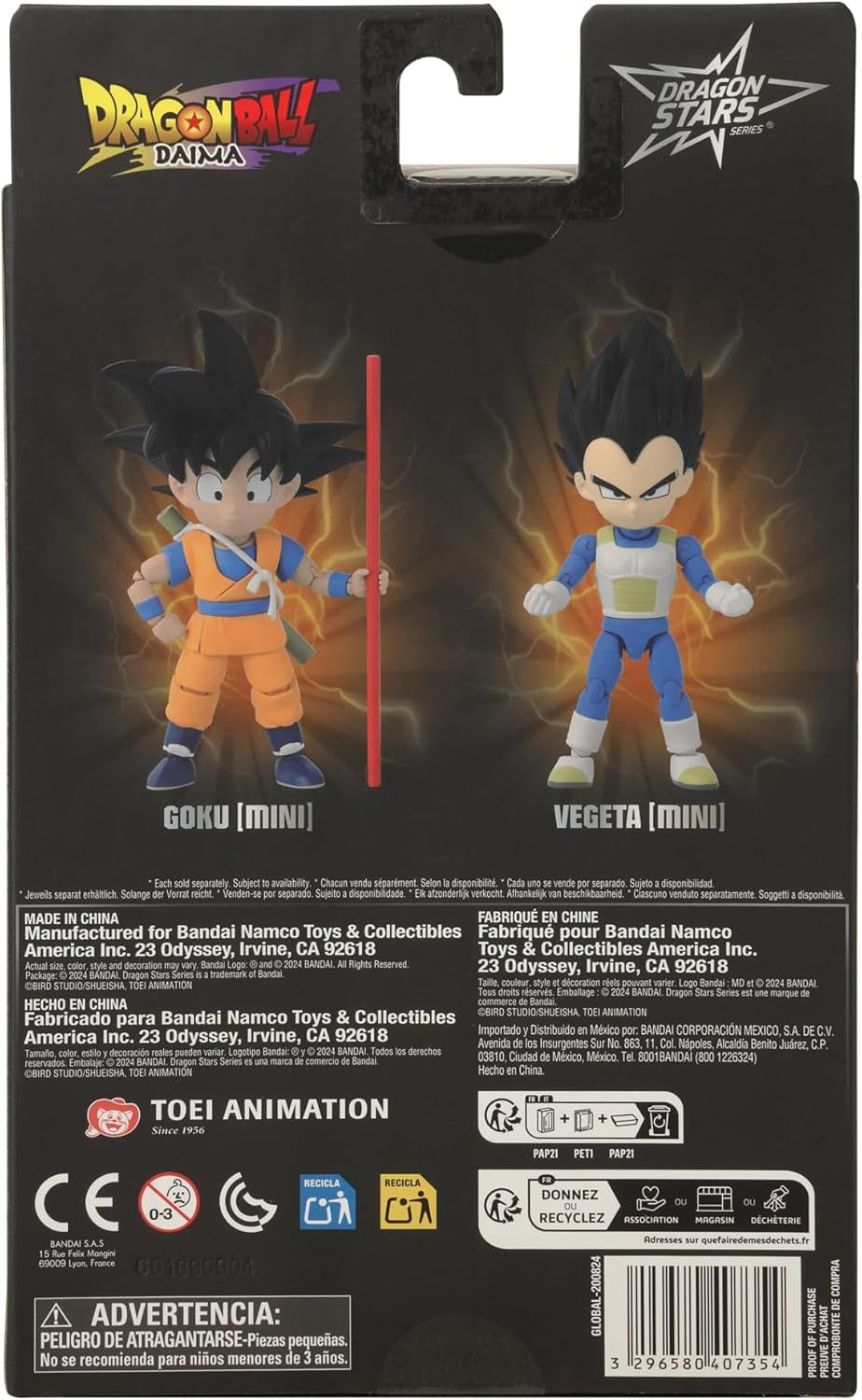 BANDAI - Dragon Ball Daima Kid Goku - Dragon Star figura 17 cm - Kid Goku figura tartozékokkal - Hivatalos Dragon Ball Licenc - Mozgatható Mini Goku figura - Játék 4 éves kortól - 40735 Akciófigurák Naty Shop