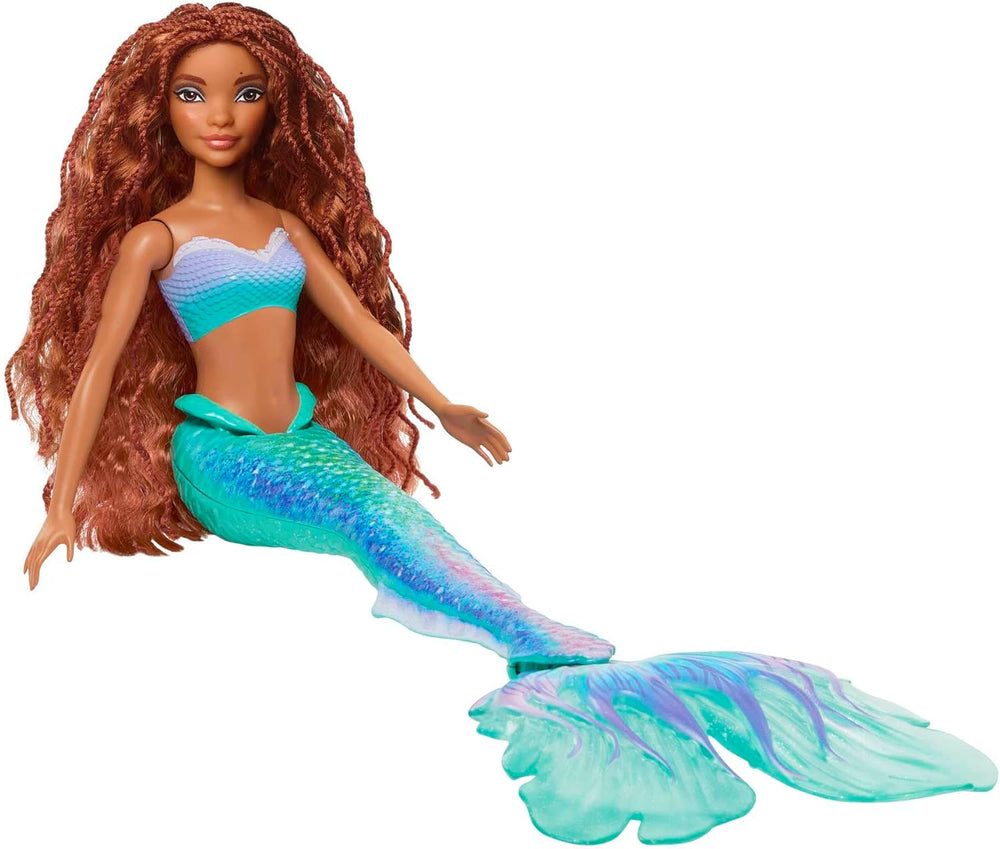 Păpușa Mattel Disney Ariel - Mica Sirenă, inspirată de filmul Mica Sirenă, jucărie sirenă, poziționabilă, cadouri Disney, jucărie pentru vârste de 3 ani și peste, HLX08