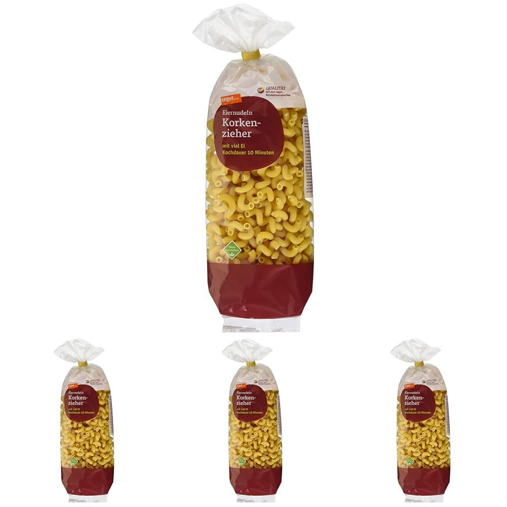 tegut... Tojásos tészta, dugóhúzó, 1 x 500 g