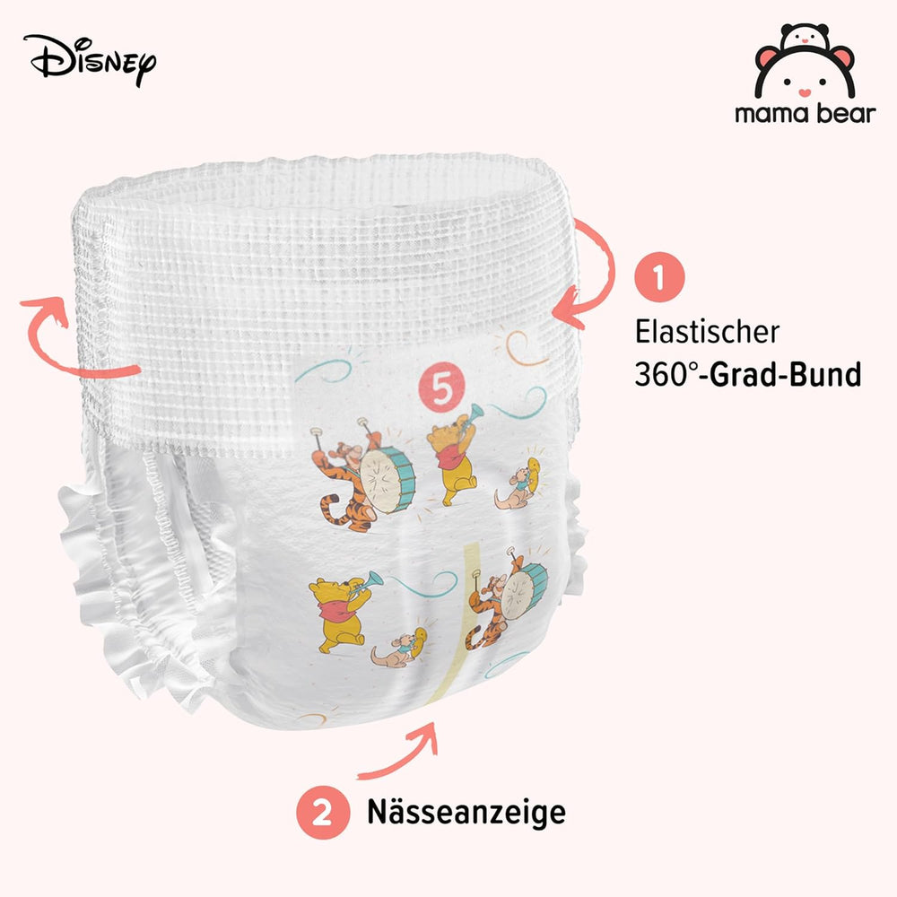 Amazon márka: Mama Bear Disney pelenkák, 5-ös méret (12-17 kg) - Havi doboz, fehér, 140 darab (2 70 darabos csomag)