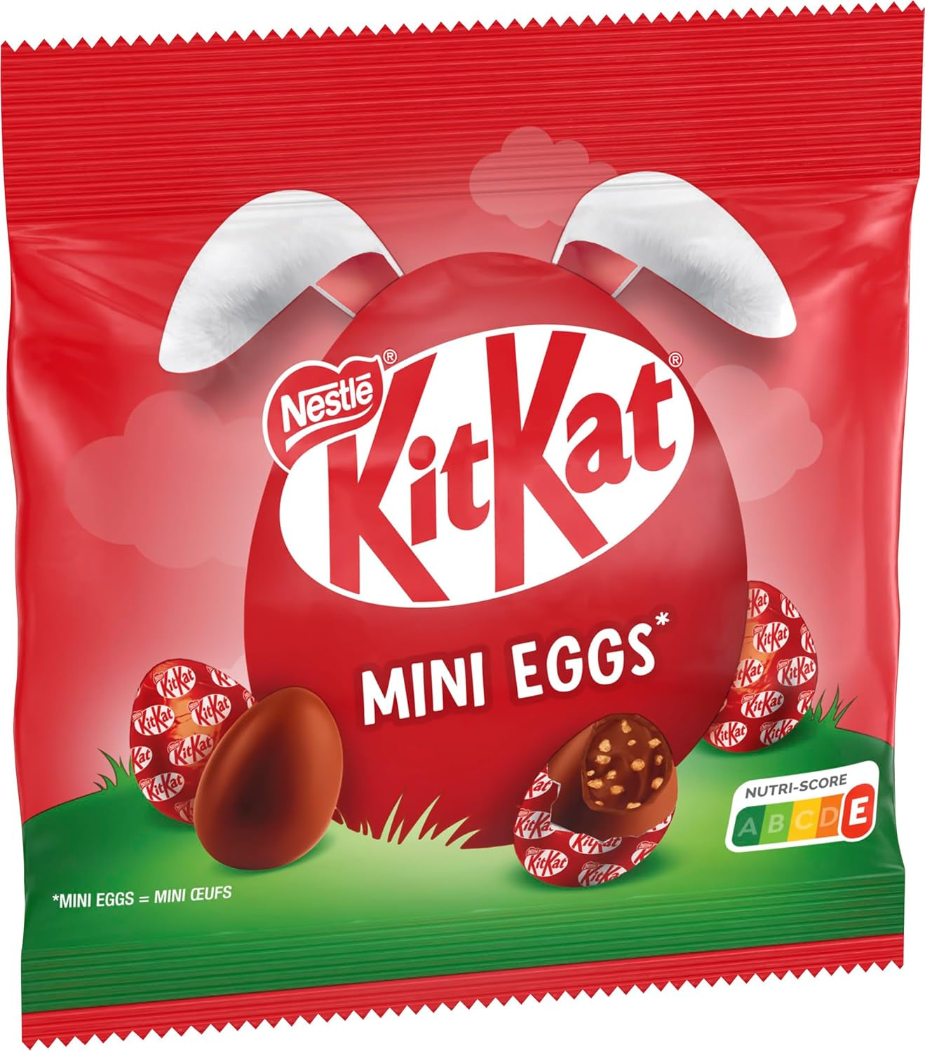 NESTLÉ Mini tojás, kis tejcsokoládé tojás krémes töltelékkel és ropogós darabokkal, 1 csomag (1 x 89 g)