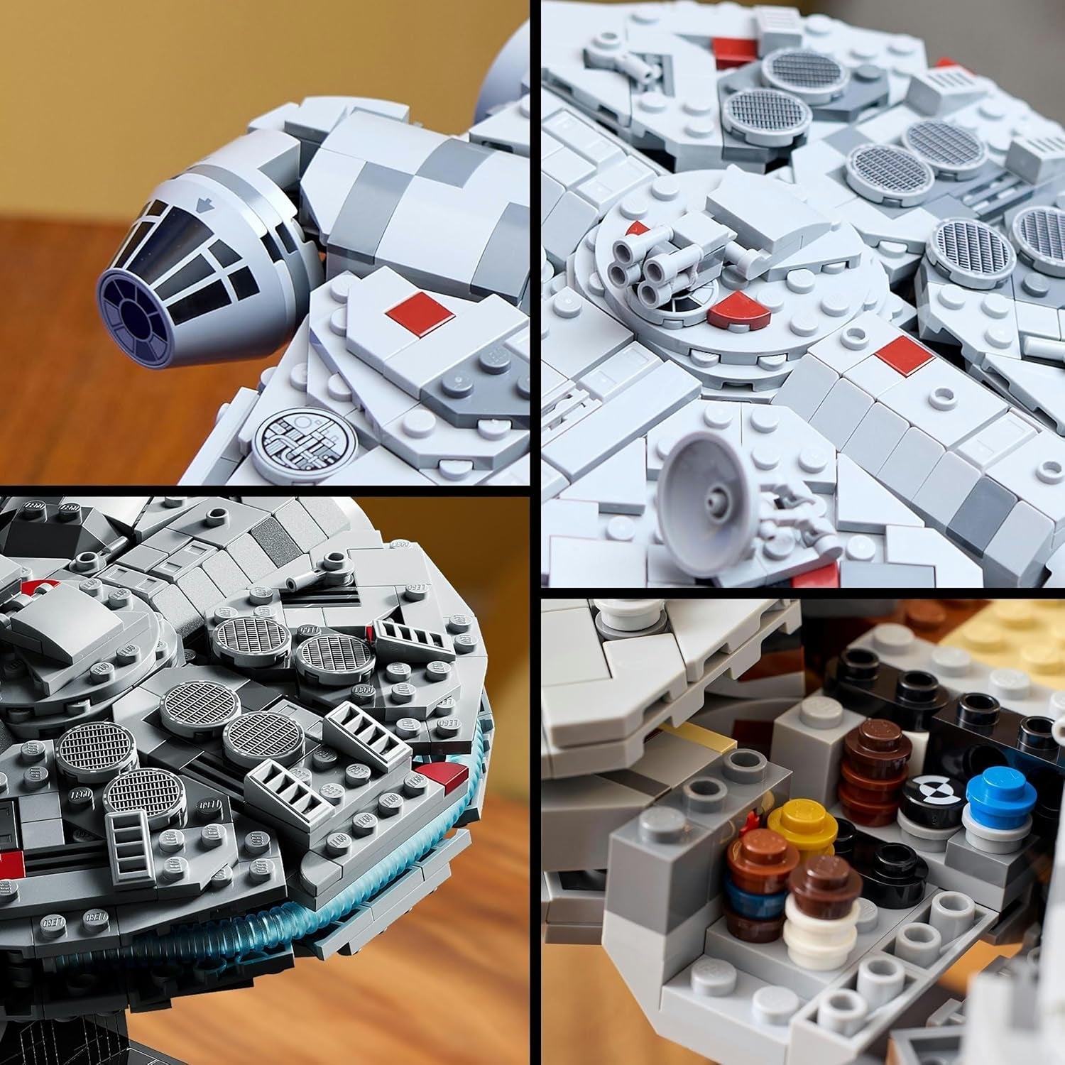 LEGO Star Wars Millennium Falcon 25. évfordulós készlet felnőtteknek építhető hajó Új remény, gyűjthető űrhajó modellkészlet Ajándékok férfiaknak Női 75375 Építőkészletek Besuche den LEGO-Store