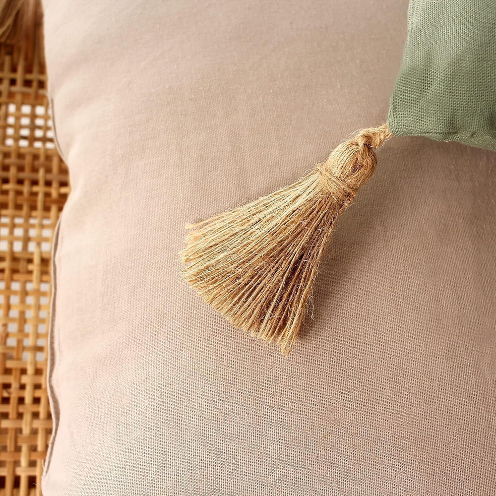 Paplan 4 golyóval, juta, 90 X 190 cm, agyag, 2007AGCHLJT090190, 90 X 190 cm Paplanok és paplanok Naty Shop