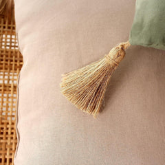 Paplan 4 golyóval, juta, 90 X 190 cm, agyag, 2007AGCHLJT090190, 90 X 190 cm Paplanok és paplanok Naty Shop