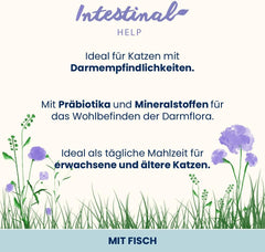 Almo Nature Functional - Intestinal Help - Hrană umedă pentru pisici adulte și mature cu intestine sensibile - cu pește - susține microbiomul - 70 g (pachet de 30)