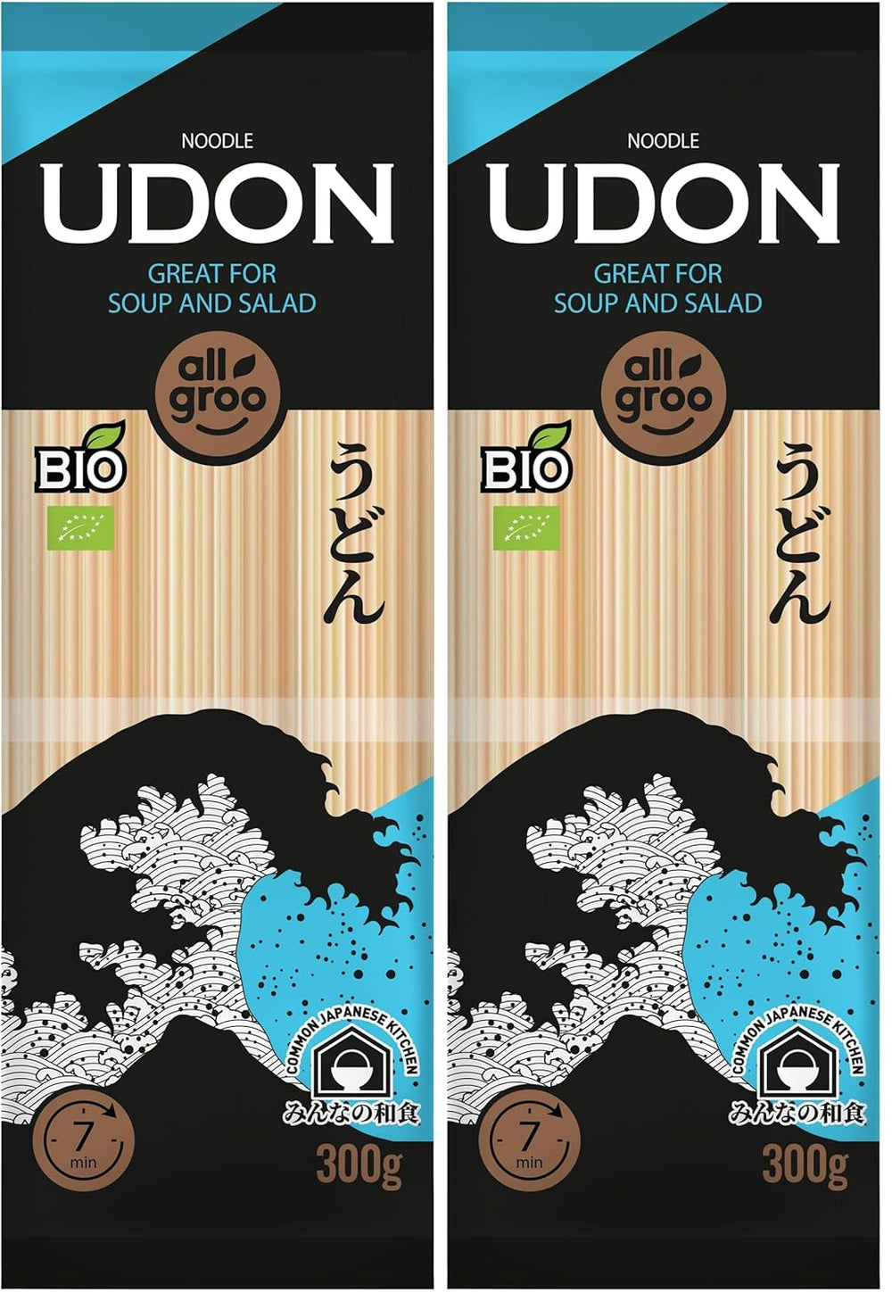Allgroo bio búzatészta, Udon, CN-BIO-154-1 x 300g