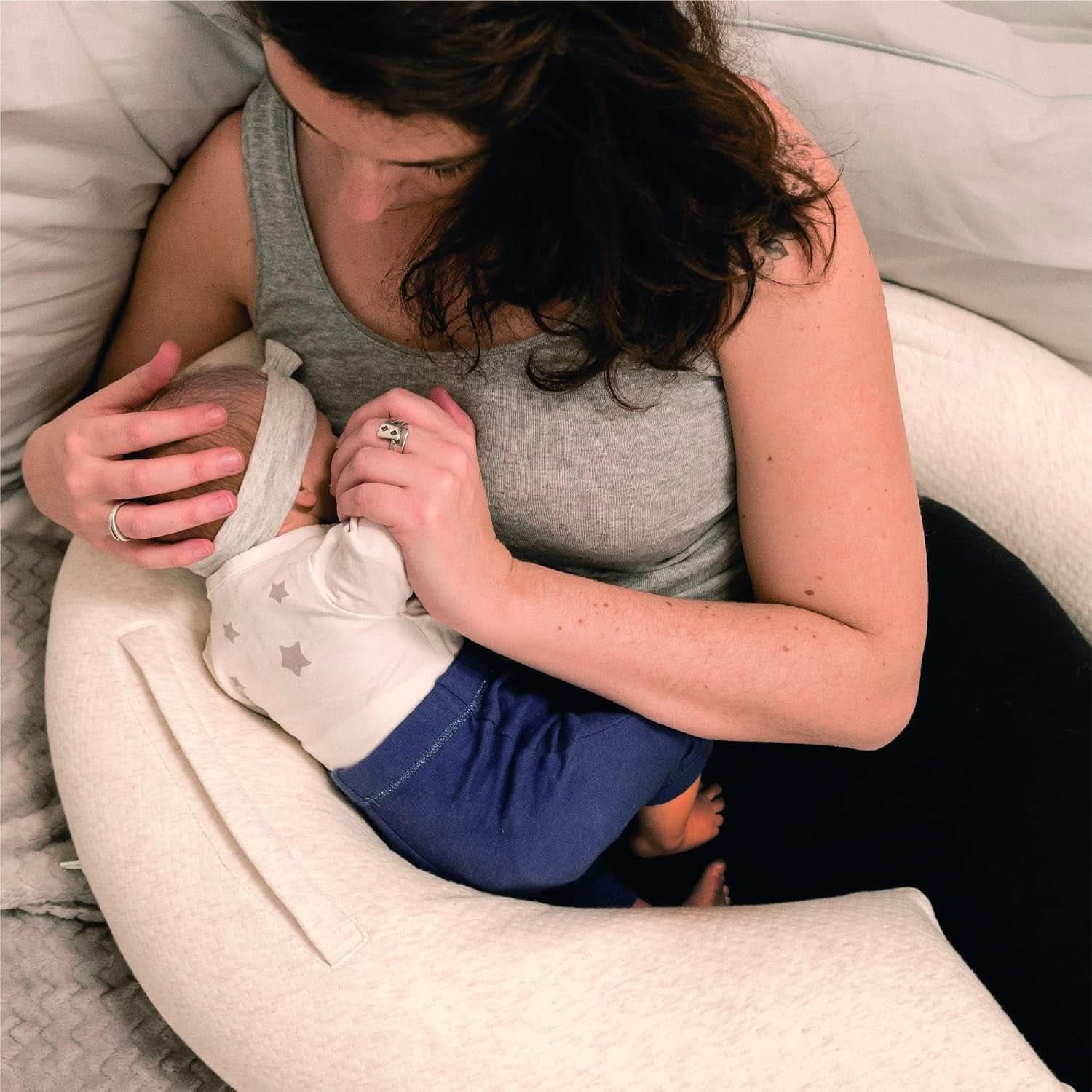 Többfunkciós szoptatópárna, 4 az 1-ben, Puha Nova, bézs, egypárna: 202 cm, fotel, 40 X 75 X 22 cm Kiegészítők Étel és Szoptatás Bebe Naty Shop