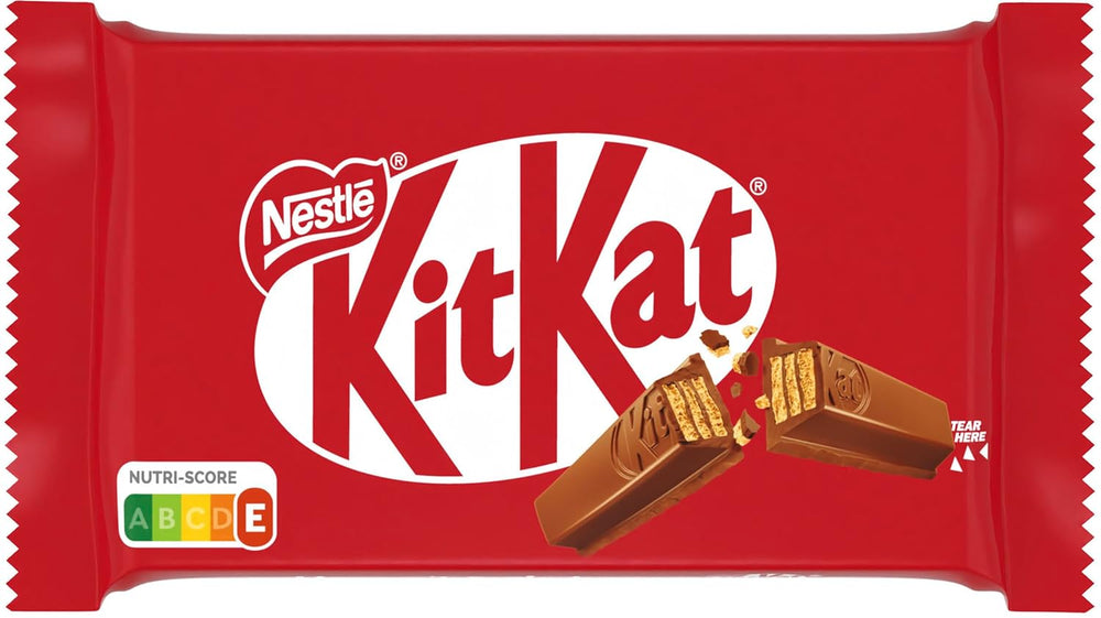 Nestlé KitKat klasszikus csokoládészeletek tejcsokoládé ropogós ostyaszeletek, 24 csomag (24 x 41,5 g)
