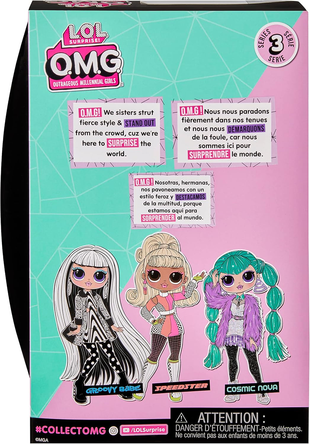 L.O.L. Meglepetés! OMG Modepuppe - COSMIC NOVA - Entält Modepuppe, mehrere Überraschungen und fabelhafte Accessoires - Ein tolles Geschenk für Kinder ab dem Agevon 4 Jahren
