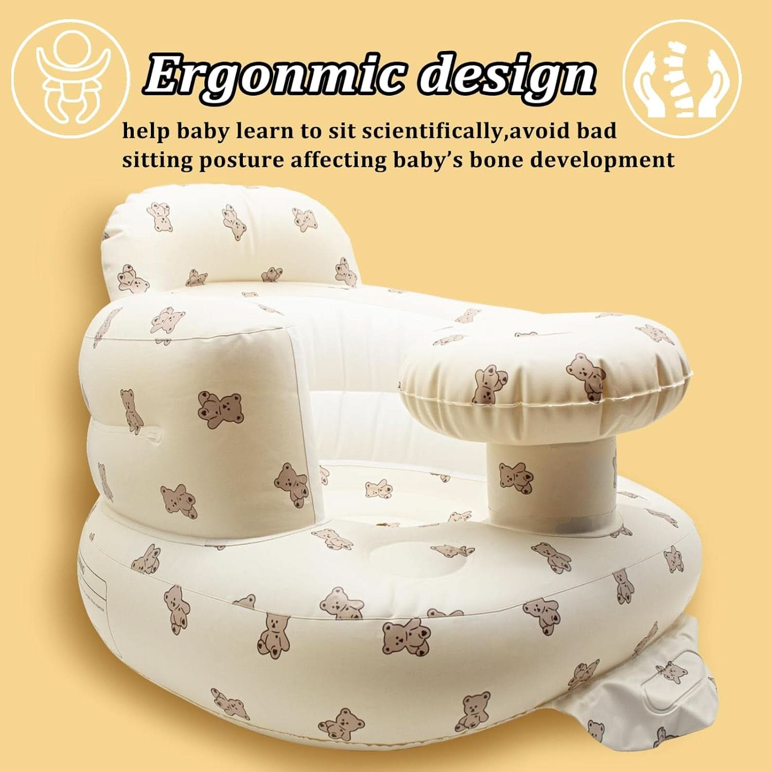 Felfújható ülés babáknak Jdblissful 3-36 hónapos korig Mother and Child Naty Shop