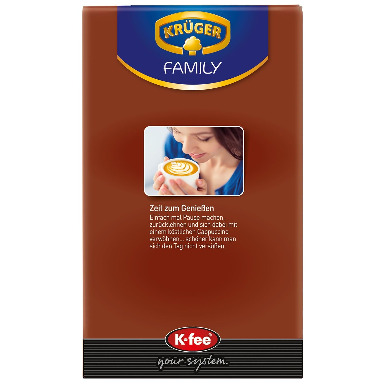 KRÜGER Cappuccino Schoko Kaffeekapseln, kompatibel mit K-fee und ALDI EXPRESSI* Kapselmaschinen, aromatisiertes Instantkaffee, 96 Kapseln