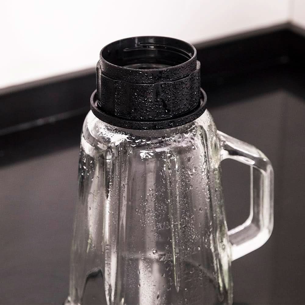 Cecotec Mixer Glas Power Schwarz Titan 1000 INOX. 1000 W, Edelstahlgehäuse, 6-Blatt-Blatt Mit Schwarzer Titanbeschichtung, 1,5-L-Glaskrug, 5 Geschwindigkeiten [Energieeffizienzklasse a +] Kitchen Naty Shop