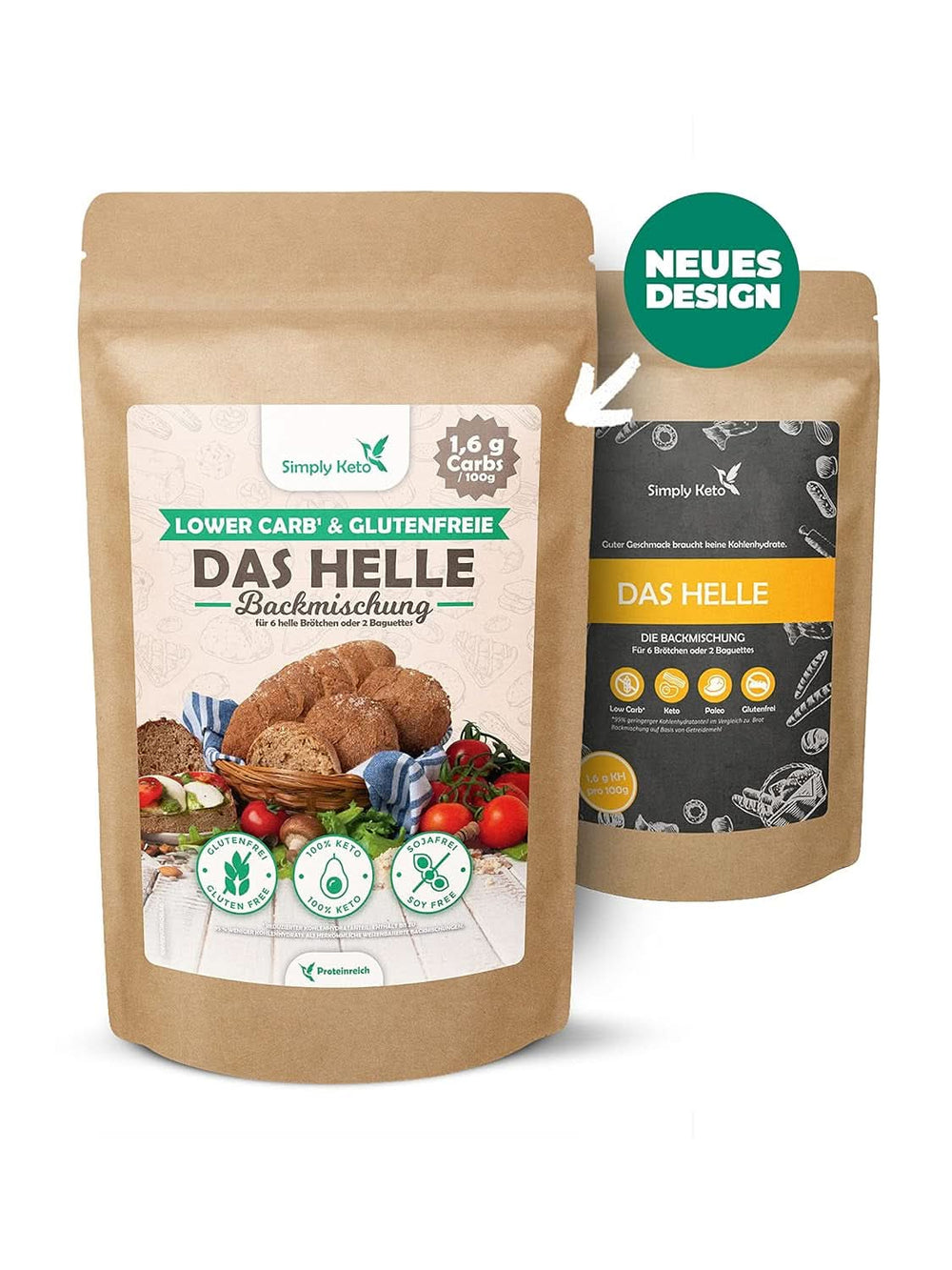 Simply Keto The Light Lower Carb* Bread, Mix pentru pâine fără gluten, 260 grame Bucatarie Naty Shop