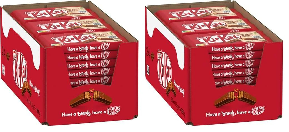 Nestlé klasszikus csokoládészeletek, tejcsokoládé ropogós ostyaszeletek, 48 darabos (24 x 41,5 g) csomag