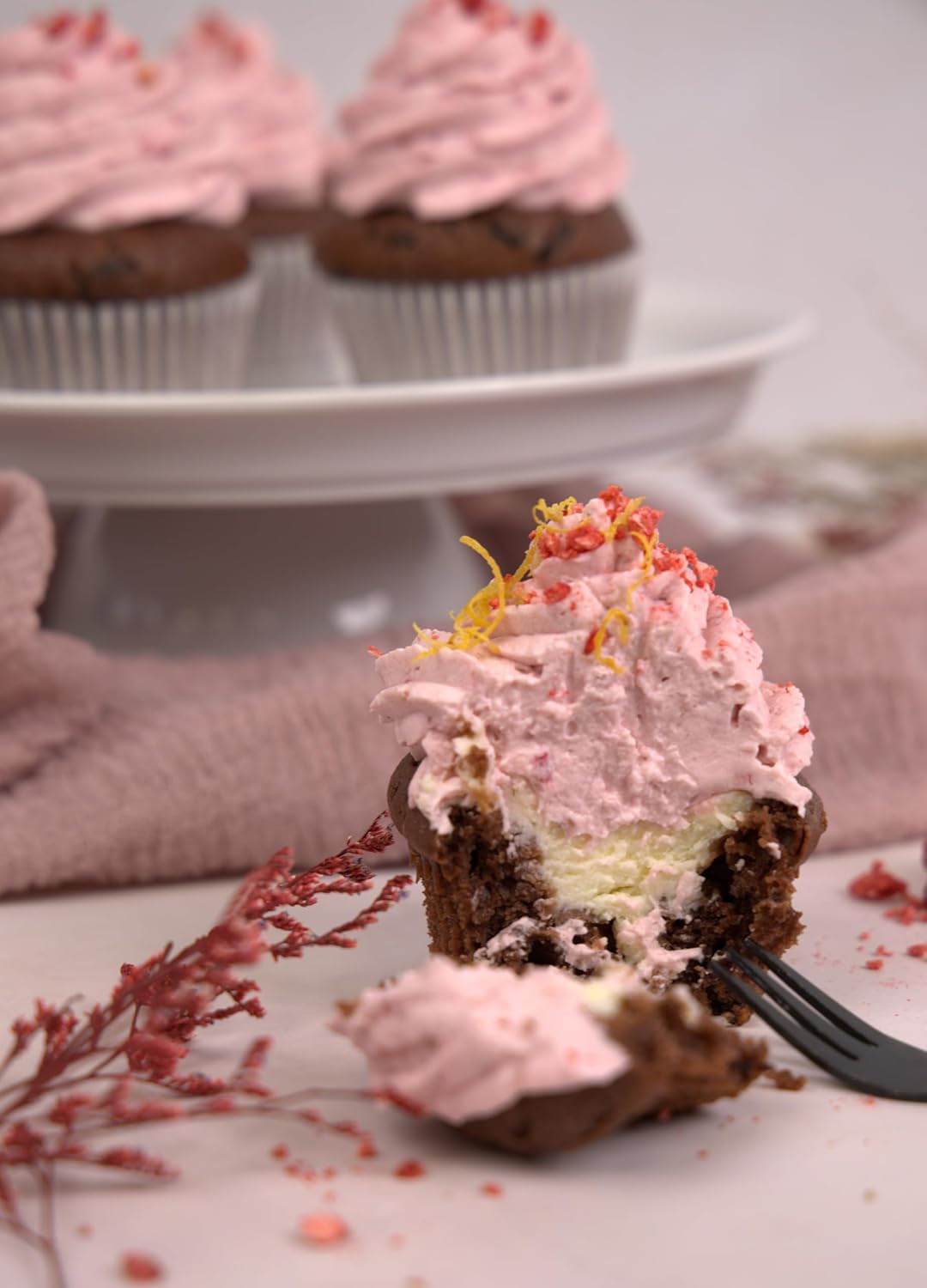 Colorant alimentar organic RUF roz vată de zahăr, cu sirop de agave pentru colorarea glazurii și pentru prăjituri decorative, fără gluten și vegan, 1 x 25g