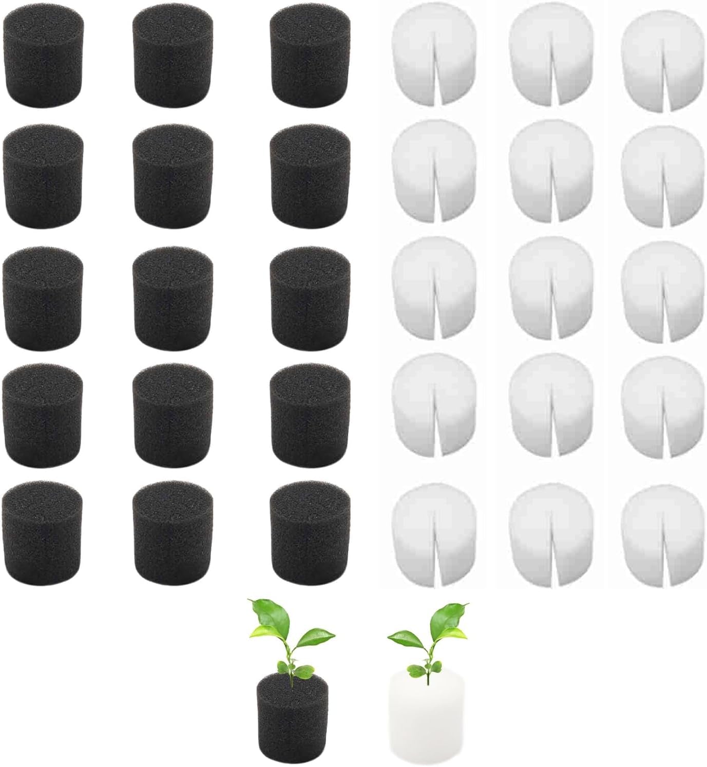50 db 32*30mm-es hidroponikus szivacsok Rockwool szaporító hidroponikus rendszer szaporító szivacsblokk palánta szivacsok üvegházhatású hidroponikus rendszer zöldségek és virágok palánták termesztéséhez