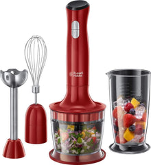 Russell Hobbs Standmixer [3-In-1: Pürierstab/Zerkleinerer, Mixer- & Schneebesenaufsatz] Desire Rot (Bpa-Free & Spülmaschinenfestes Zubehör, Für Smoothie, Suppen Saucen, Joghurt Nabynahrung0)- 5 Rot4 Mittel7 Kitchen0